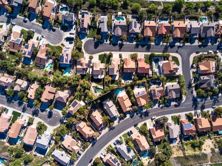 Aerial Shot of Suburban Development