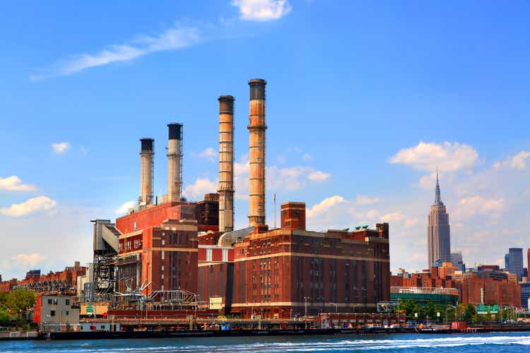 Usa, New York, Manhattan. Consolidated Edison Power Plant, East 14th Street, New York City