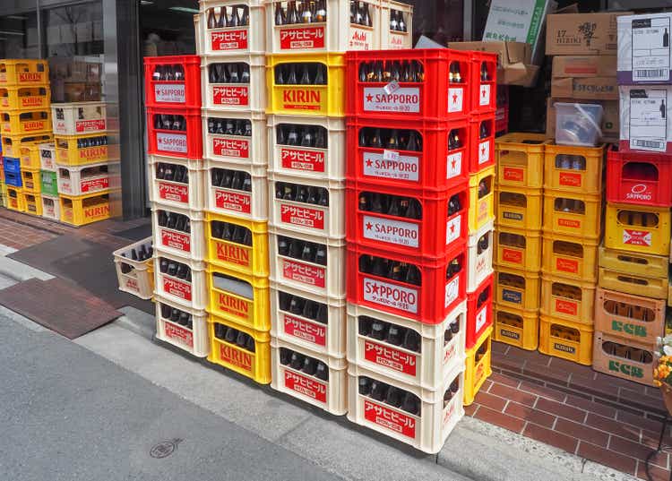 Beer distributor shop are generally every street in Himeji city.