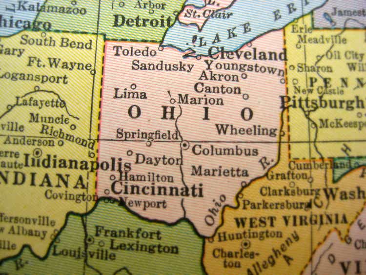 Antique Map Ohio