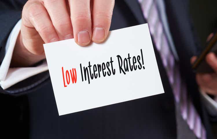 Low Interest Rates concept