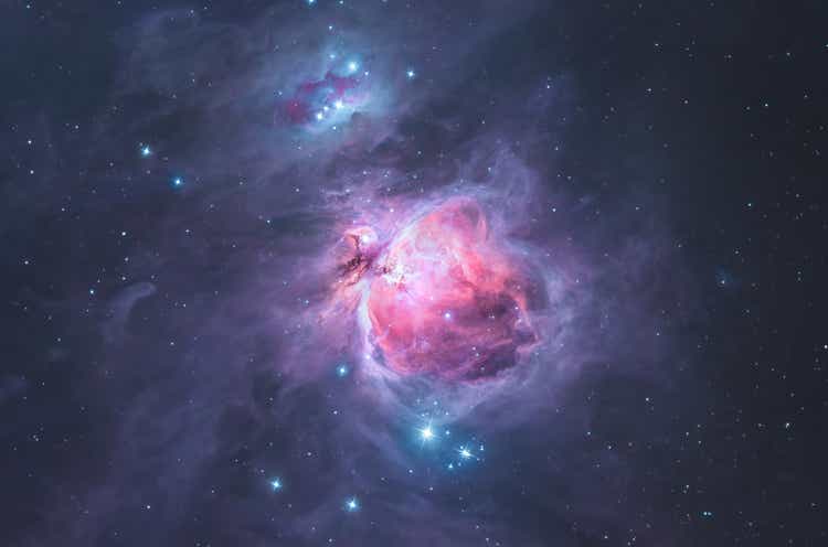 The Great Orion nebula in the constellation Orion / the hunter