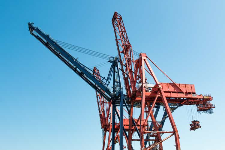 Panamax Cranes in Port of Ensenada