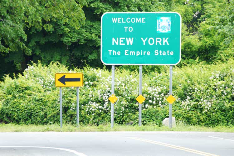 Welcome to New York State Sign