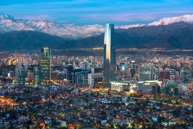 Skyline of Santiago de Chile