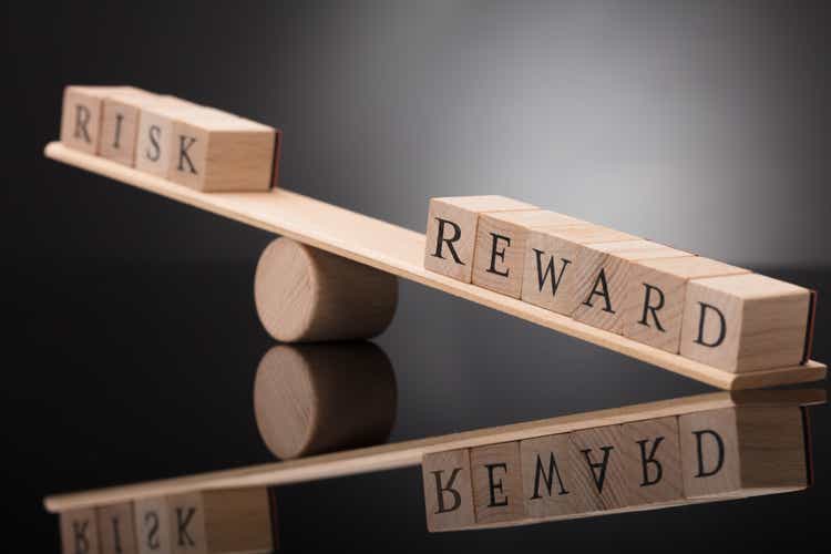 Seesaw Showing Imbalance Between Risk And Reward
