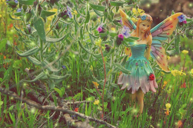 image of magical little fairy in the forest.