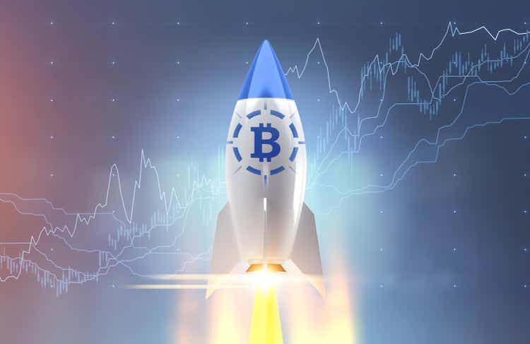 Bitcoin rocket and graphs