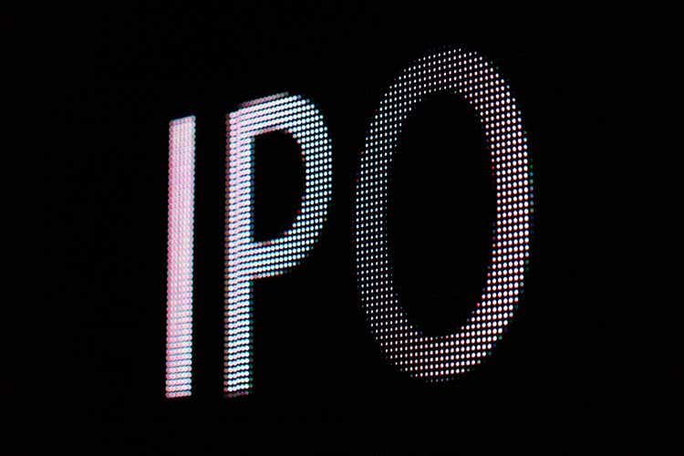 IPO letter in the billboard screen