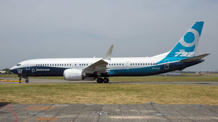 New Boeing 737-9 MAX airliner