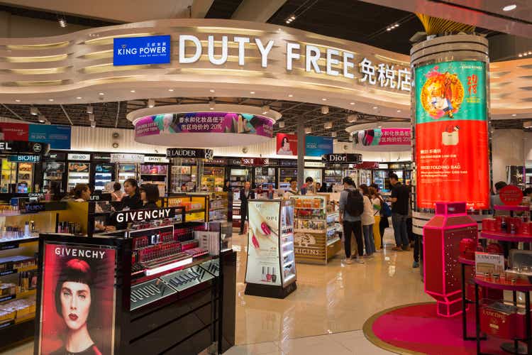 Duty free shop at airport