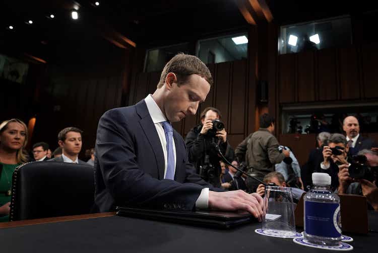 Facebook CEO Mark Zuckerberg Meets With Members Of Congress On Capitol Hill