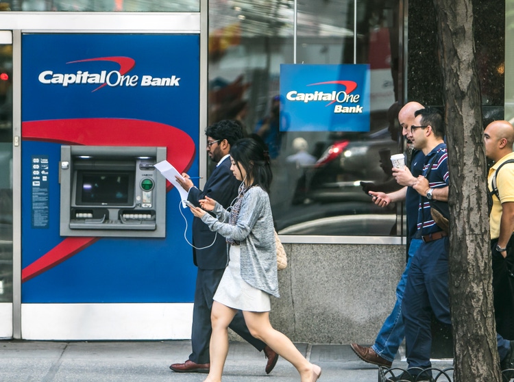 Capital One Bank ATM.
