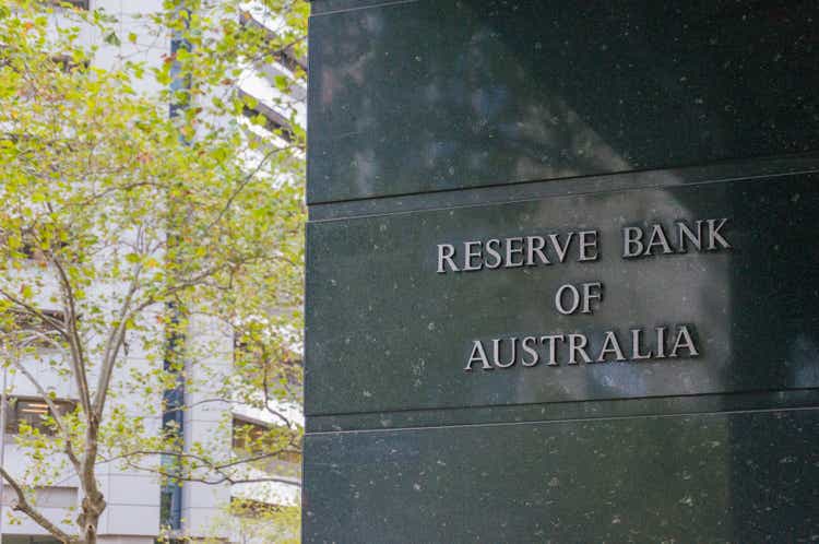 Reserve bank of Australia building in Melbourne CBD, Australia