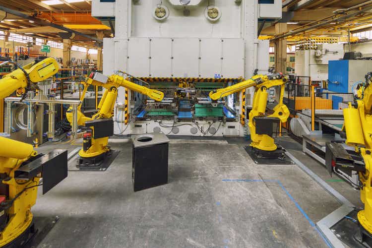Robotic Arms in a Factory