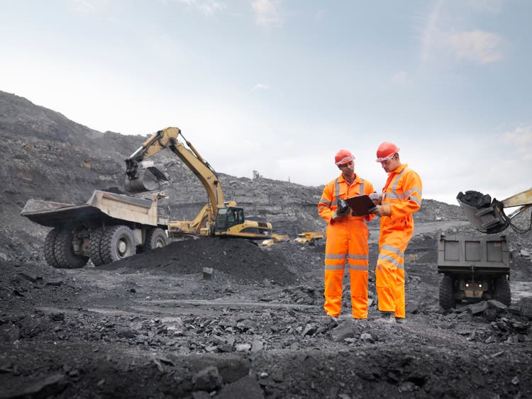 Coal Miners With Clipboard