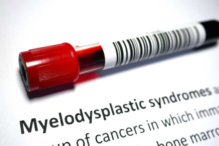Myelodysplastic syndrome - immature blood cells