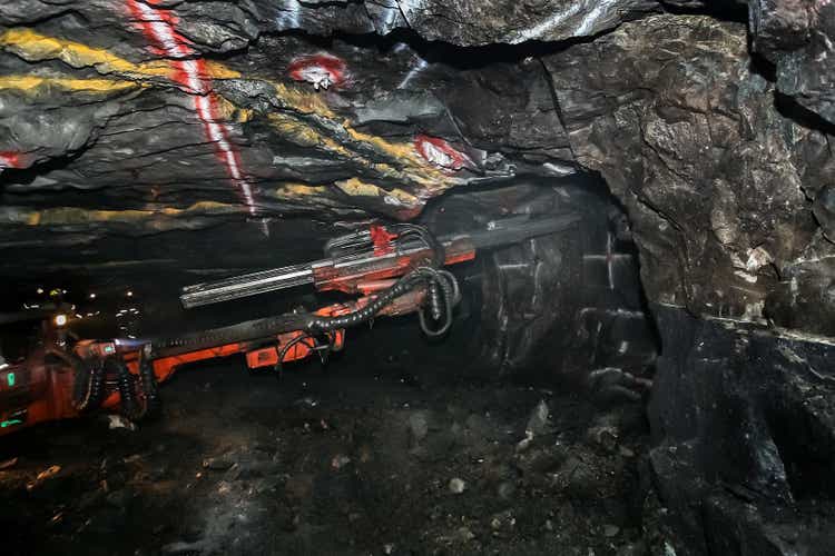 Underground Mining equipment for drilling