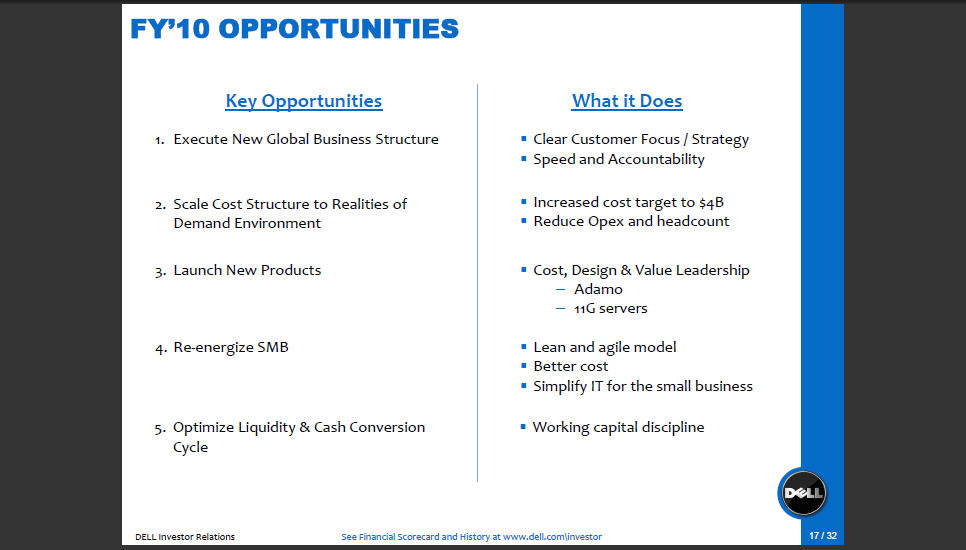 Dell Aims to Cut 4 Billion in Expenses by 2011 (PrivateDELLOLD