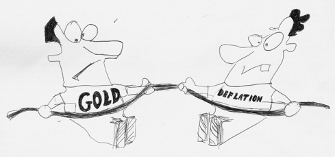 Tug of War Between Gold Bugs & Deflationists
