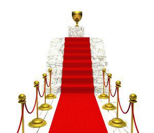 Picture of red carpet and gold trophy