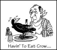 Image result for eating crow