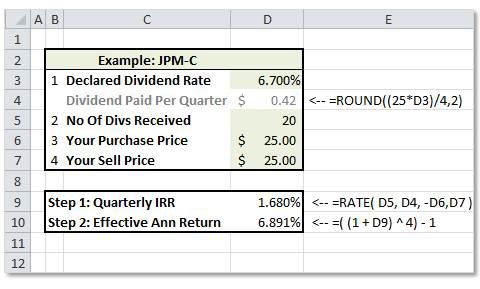 cumulative preferred stock formula