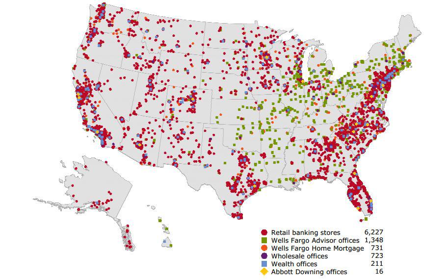 wells fargo locations map Wells Fargo Vs Small Community Banks Nyse Wfc Seeking Alpha