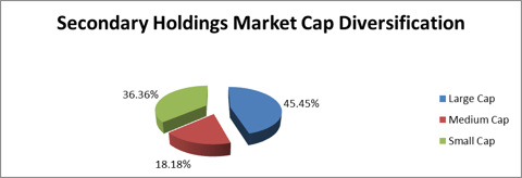 Figure 3: Secondary Holdings Market Cap Diversification