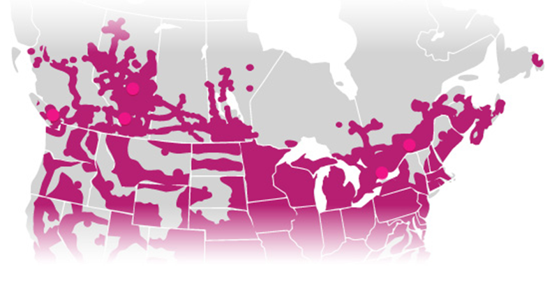 Verizon Coverage In Canada Map Zip Code Map