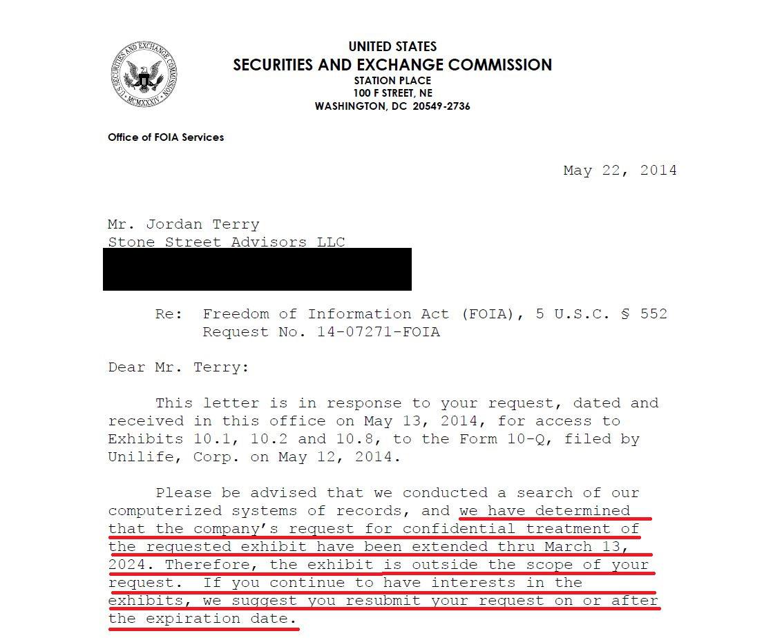 Confidential treatment request ipo
