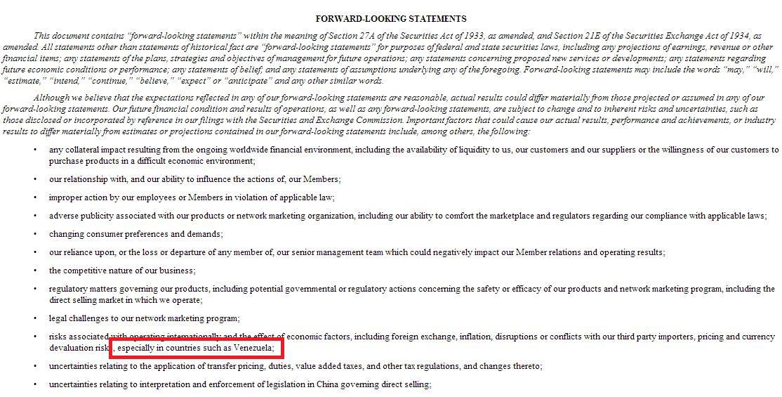 Herbalife All Eyes On Earnings, Venezuela And A Distributor