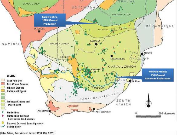 Resultado de imagen para karowe mine map