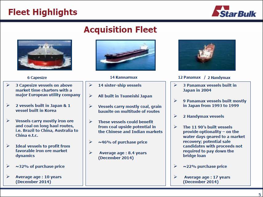 Star Bulk Carriers Buying Up Excel's Fleet Will Position The Company