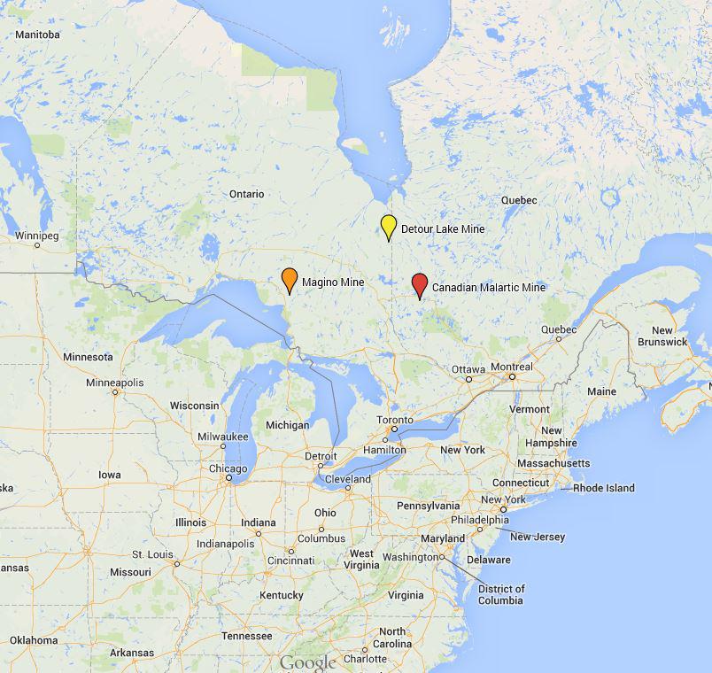 Detour Lake Ontario Map Argonaut Gold Has Large Upside Potential With Its Magino Project 