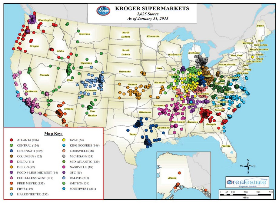 Kroger Fuel Centers Map