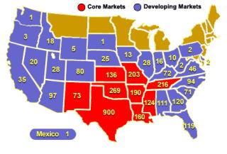 Sonic Drive-in Location Map - Red Lion Data