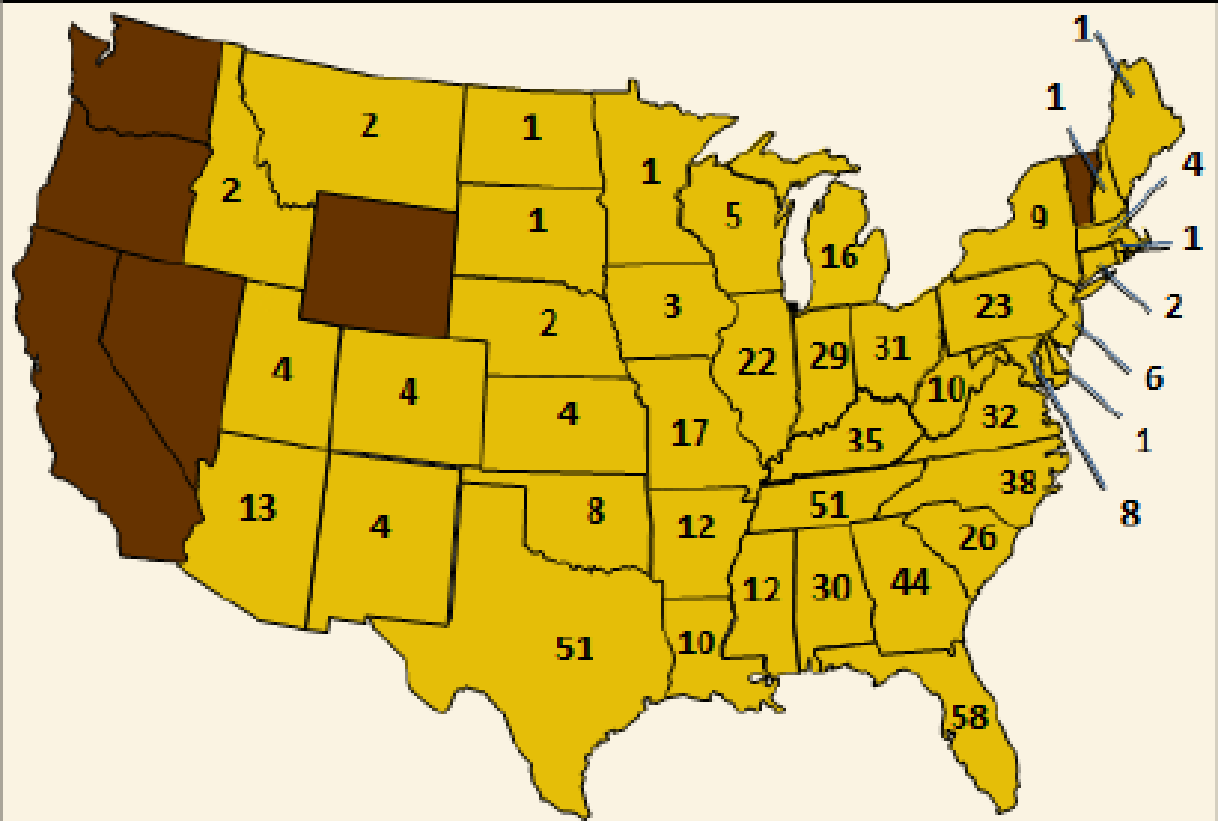 Cracker Barrel Map Usa