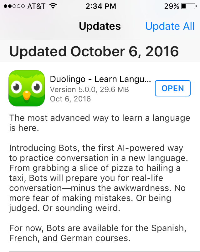 "Bots" Update