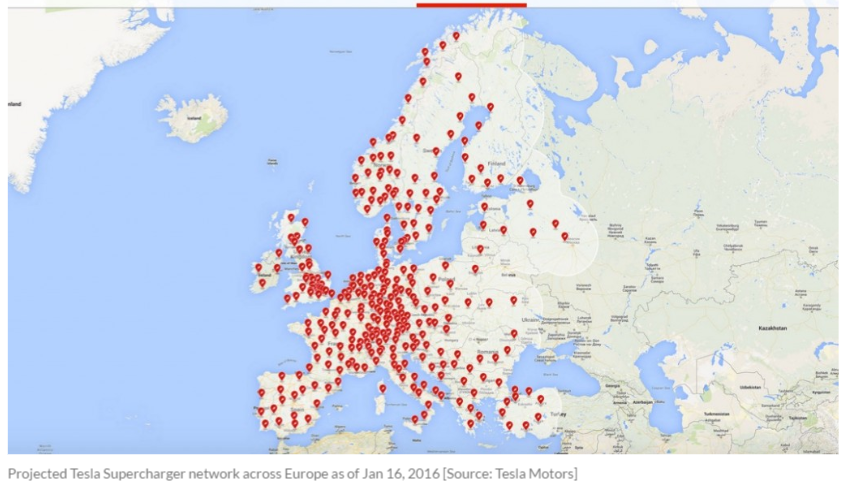 Tesla Charging Stations Locations Interactive Map