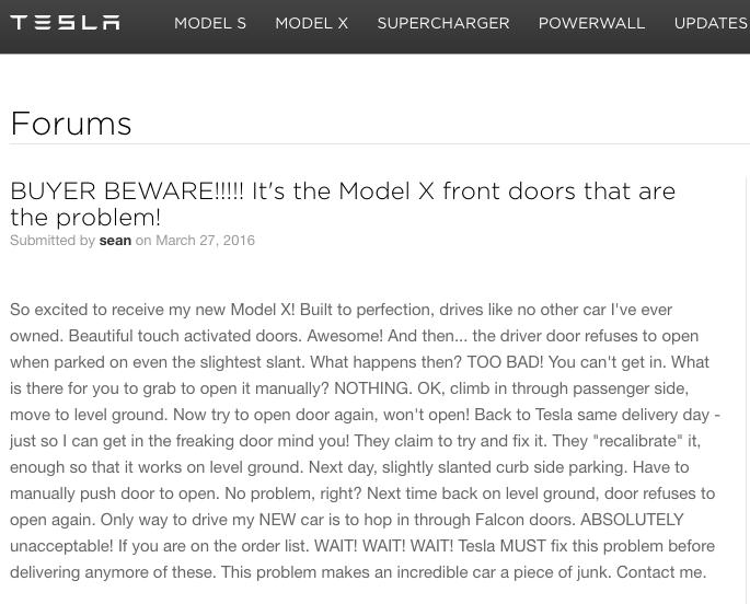 The Tesla Model X Why Not Slow Down And Get It Right