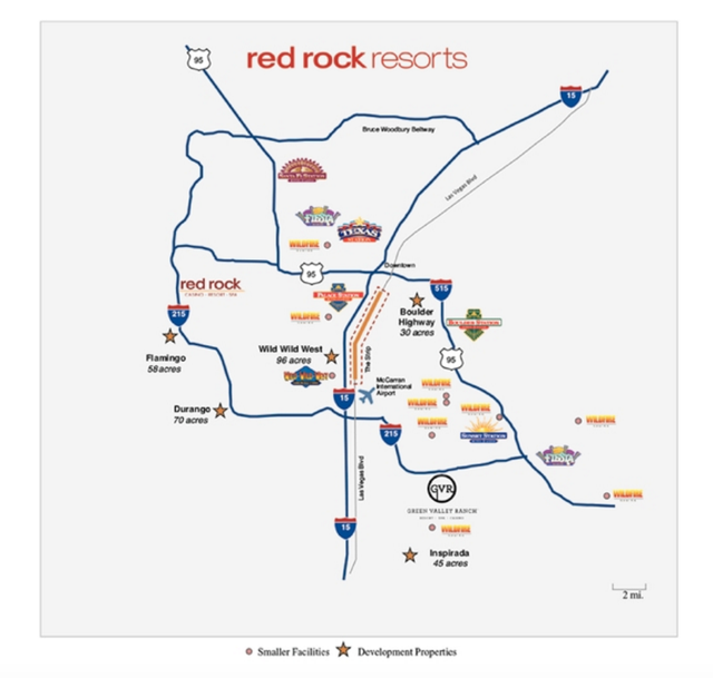 red rock casino las vegas property map