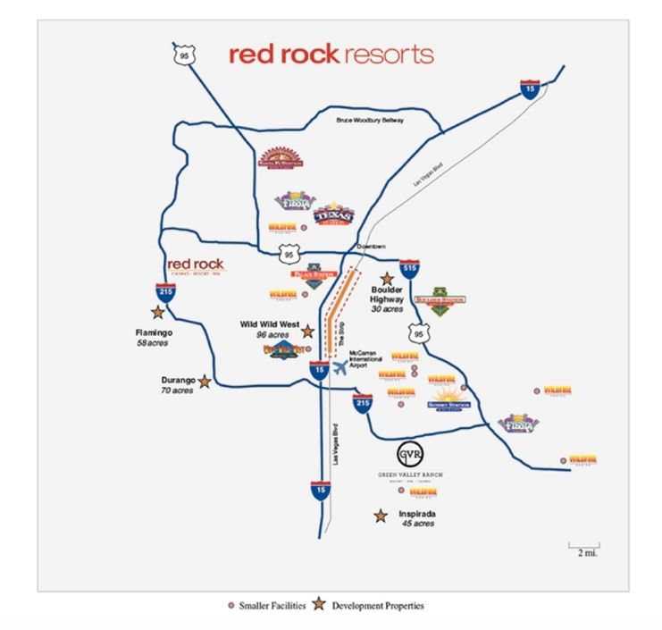 Red rock casino google maps