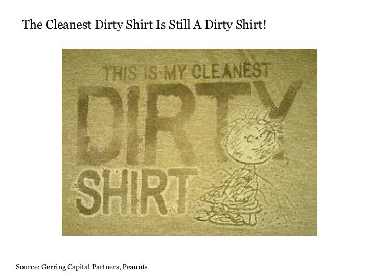 The Cleanest Dirty Shirt Is Still A Dirty Shirt! Seeking Alpha