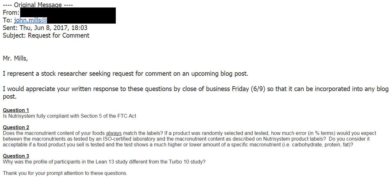 Nutrisystem thesis picture