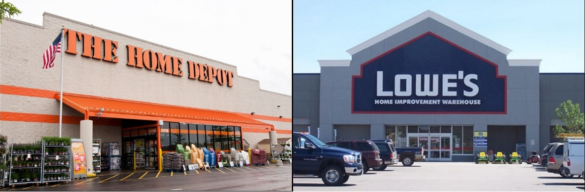 the home depot lowes