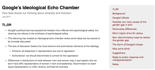 Image via the ex-Google employee's memo. 