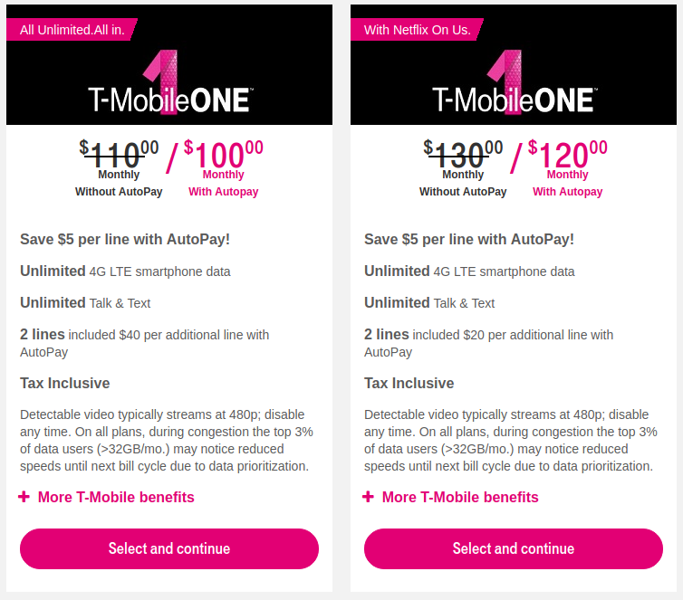 t mobile offers free netflix