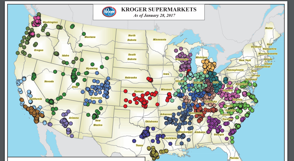 Kroger Locations Us Map