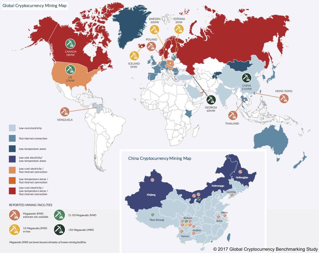 crypto mining map